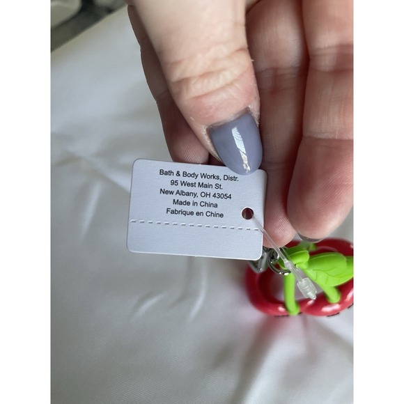 Bath & Body Works Cherry Pals PocketBac New Sold Out Fruit Sanitizer Holder - Picture 6 of 7